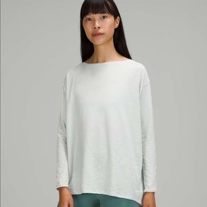 Lululemon Back in Action Long Sleeve - Ocean Air